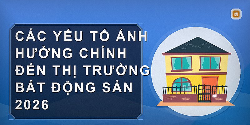 Các yếu tố ảnh hưởng chính đến thị trường bất động sản 2026