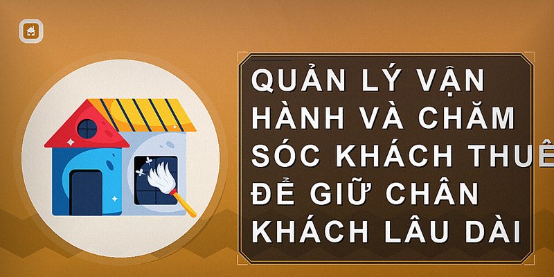 Quản lý vận hành và chăm sóc khách thuê để giữ chân khách lâu dài